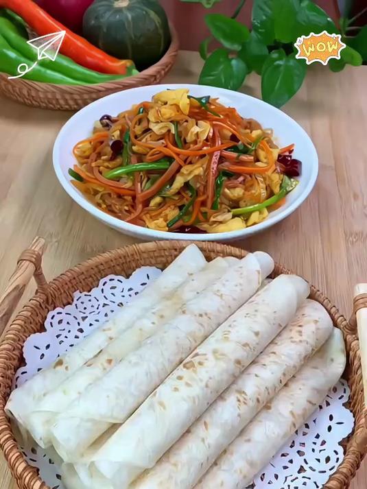 轻松学会山药春饼,薄脆可口家常必备
