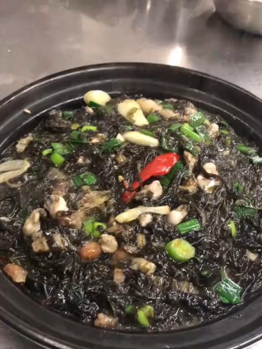 “紫菜海蛎煲”正宗做法教程，鲜香美味配上米饭我能吃三碗！