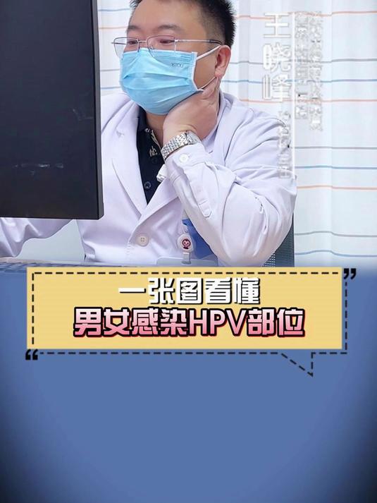 一张图看懂男女感染HPV部位