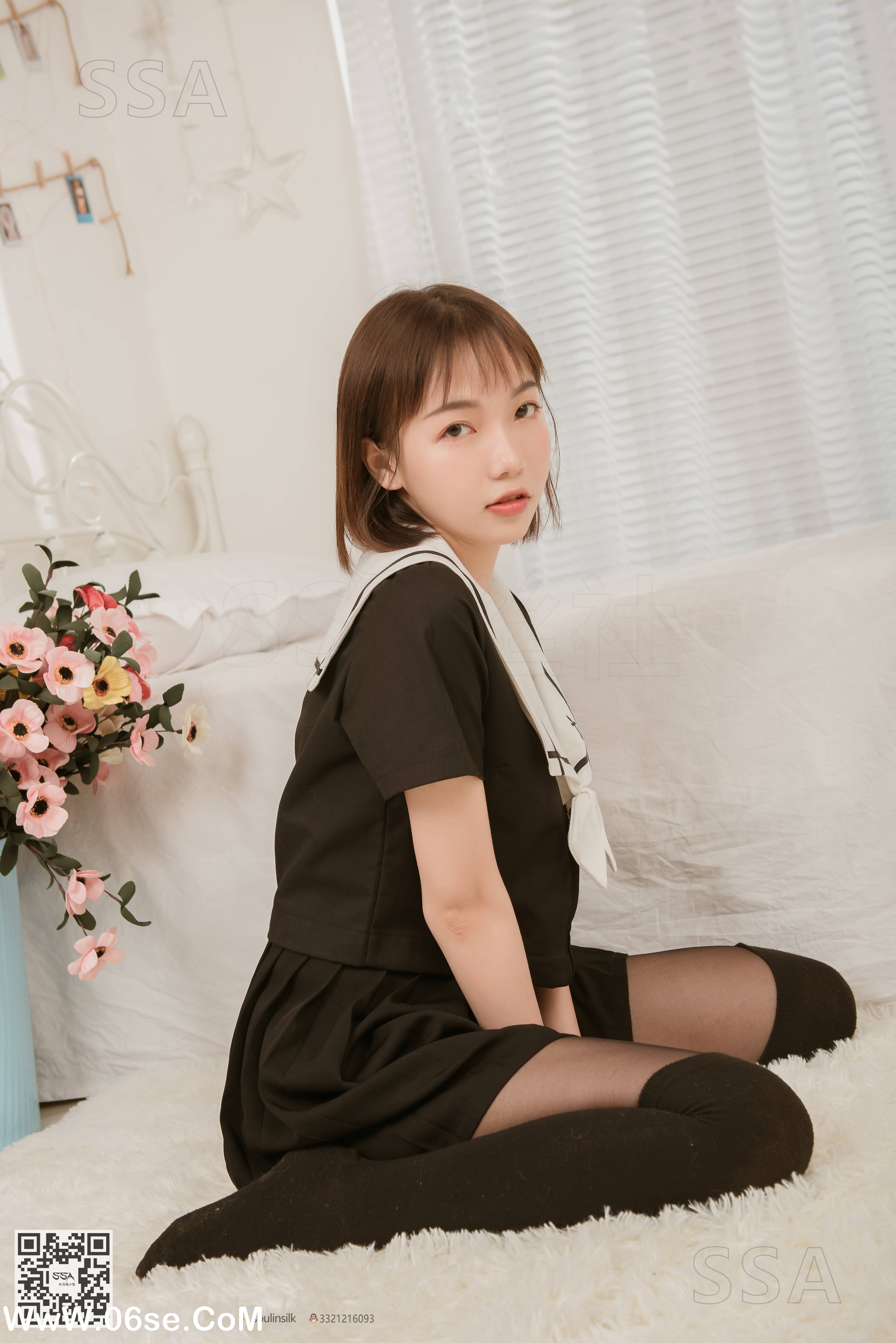 图片[23]-[SSA丝社] NO.151 桃子 JK制服穿搭示范[152P0.99G]-六色网