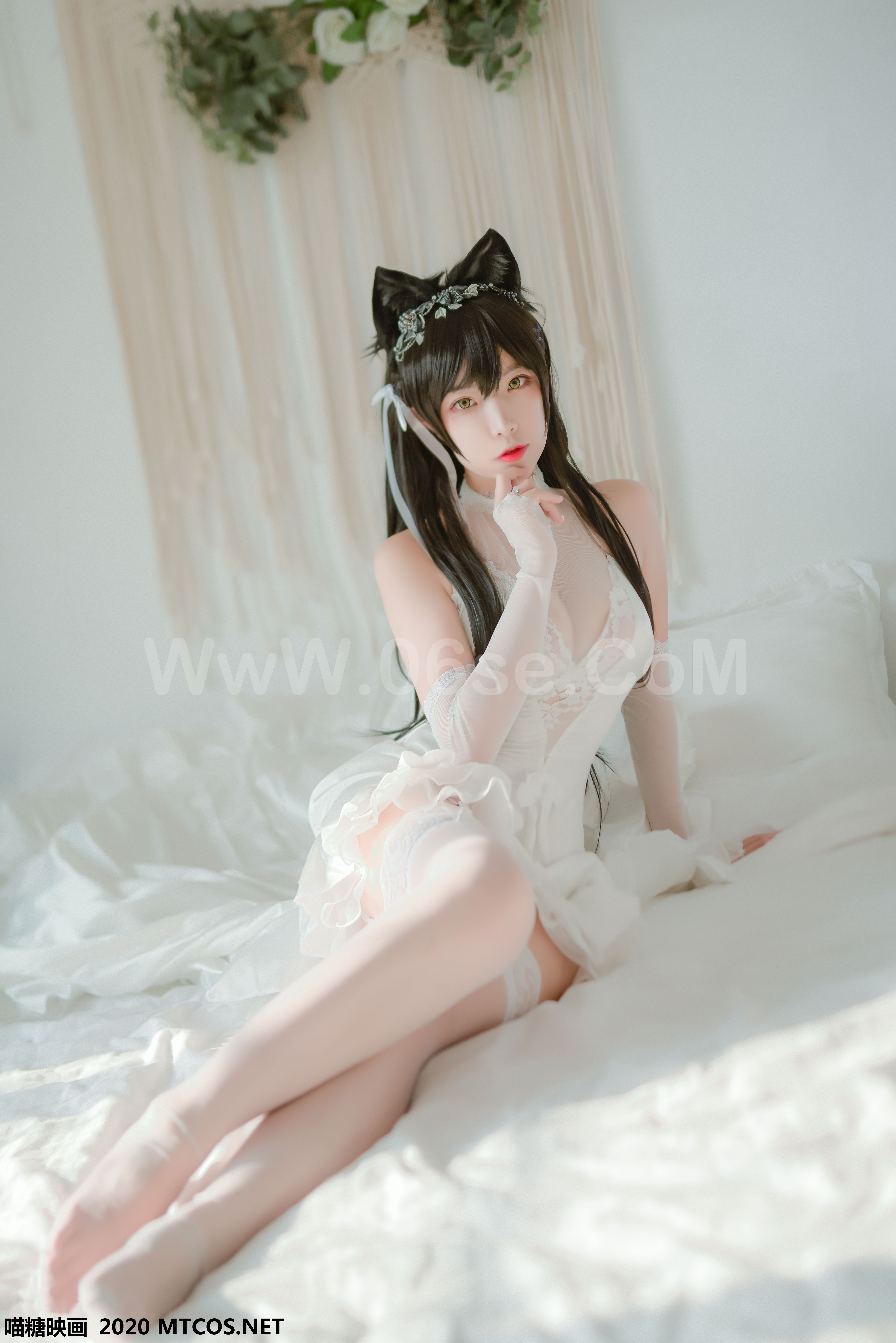 图片[11]-[MTCos] 喵糖映画 Vol.100 二佐Nisa 婚纱爱宕-六色网