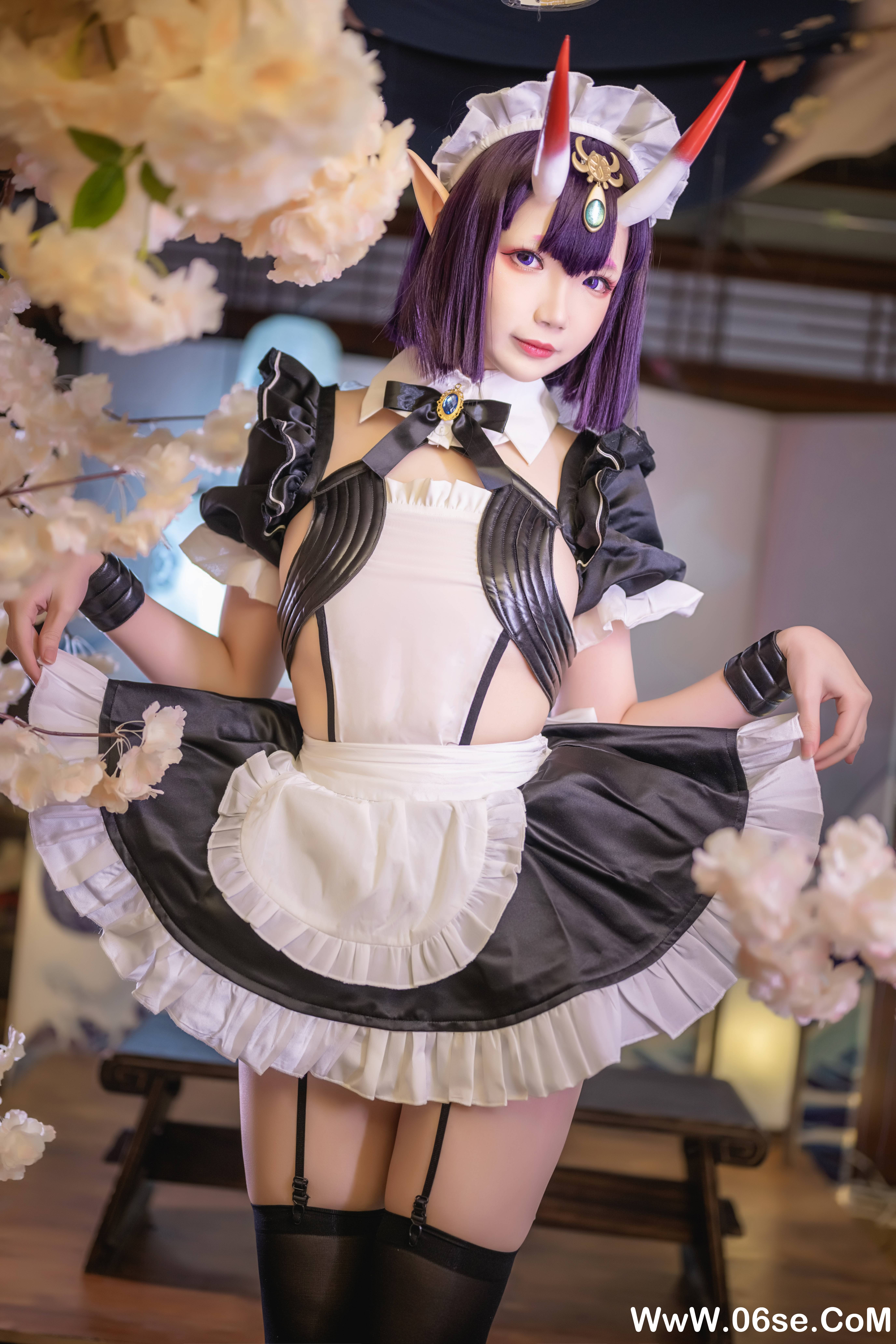 图片[15]-Cos小姐姐雪琪 NO.148 — 酒吞童子女仆[62P+13V1.44G]-六色网