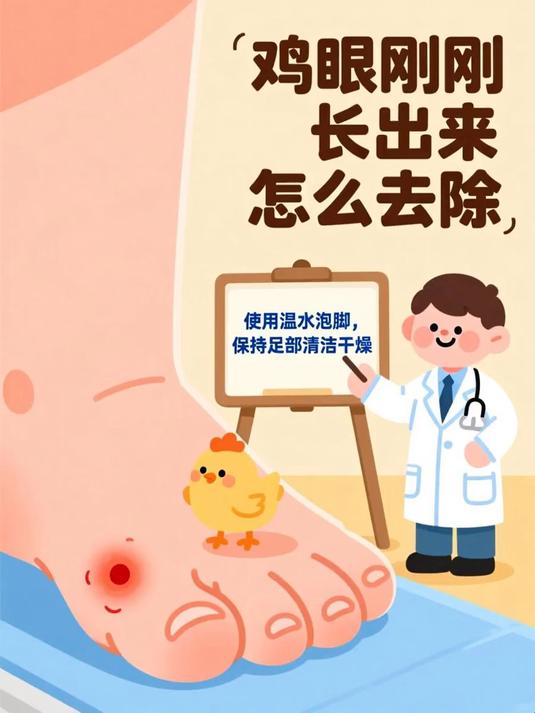 鸡眼刚刚长出来怎么去除
