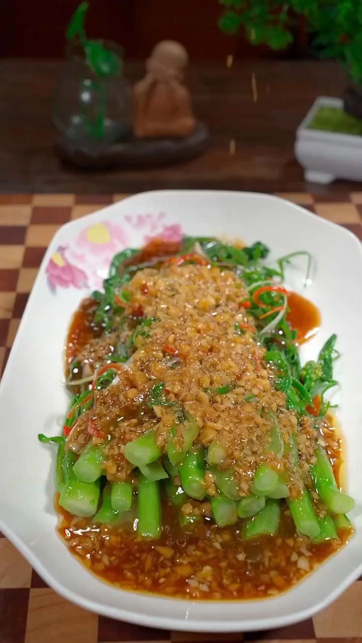 广东菜心这样做法简单到极点