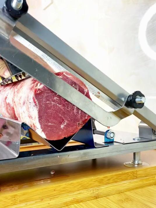 「回馈粉丝」不锈钢多功能切片机,超值福利价!切肉切菜都可以!
