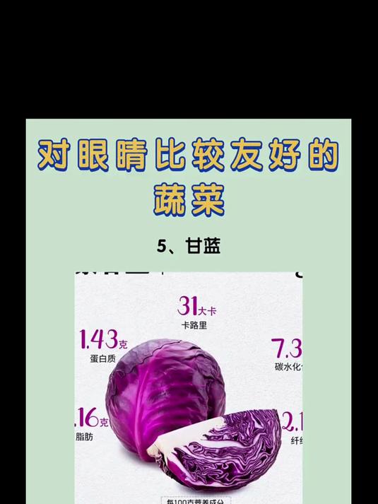 对眼睛比较友好的蔬菜!健康养生控糖饮食对身体好的食物要多吃