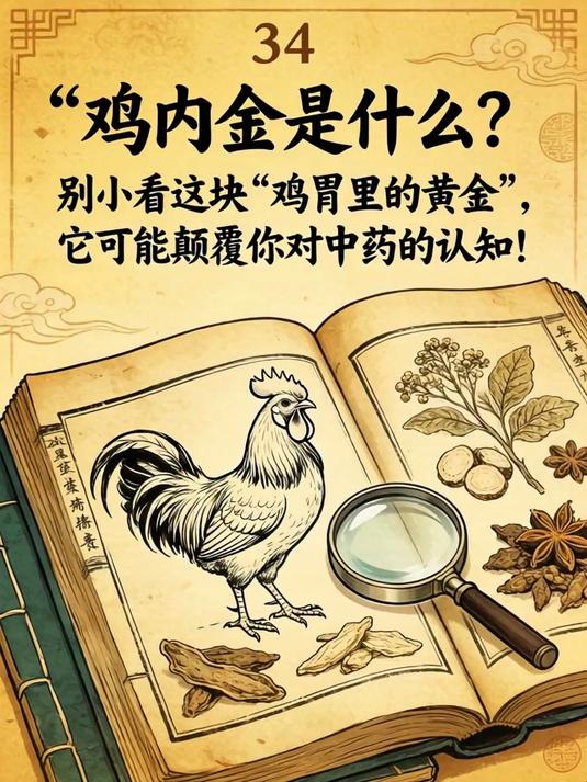鸡内金是什么？别小看这块“鸡胃里的黄金”，它可能颠覆你对中药的认知！