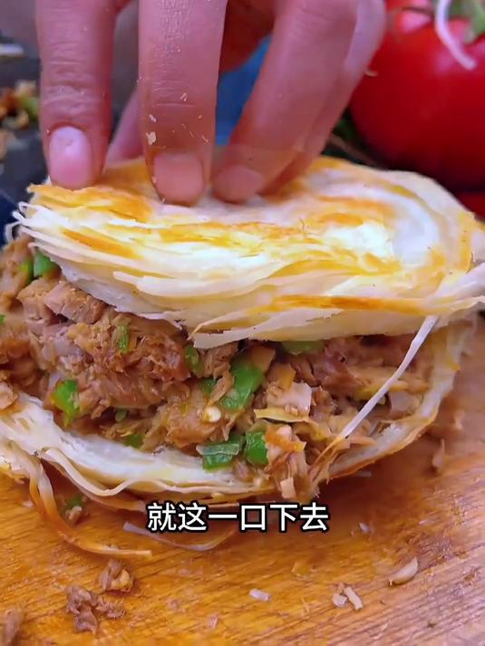 潼关肉夹馍饼胚,酥脆外皮超诱人?