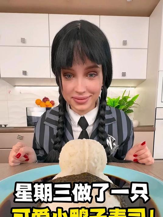 星期三做了一只可爱小鸭子寿司！