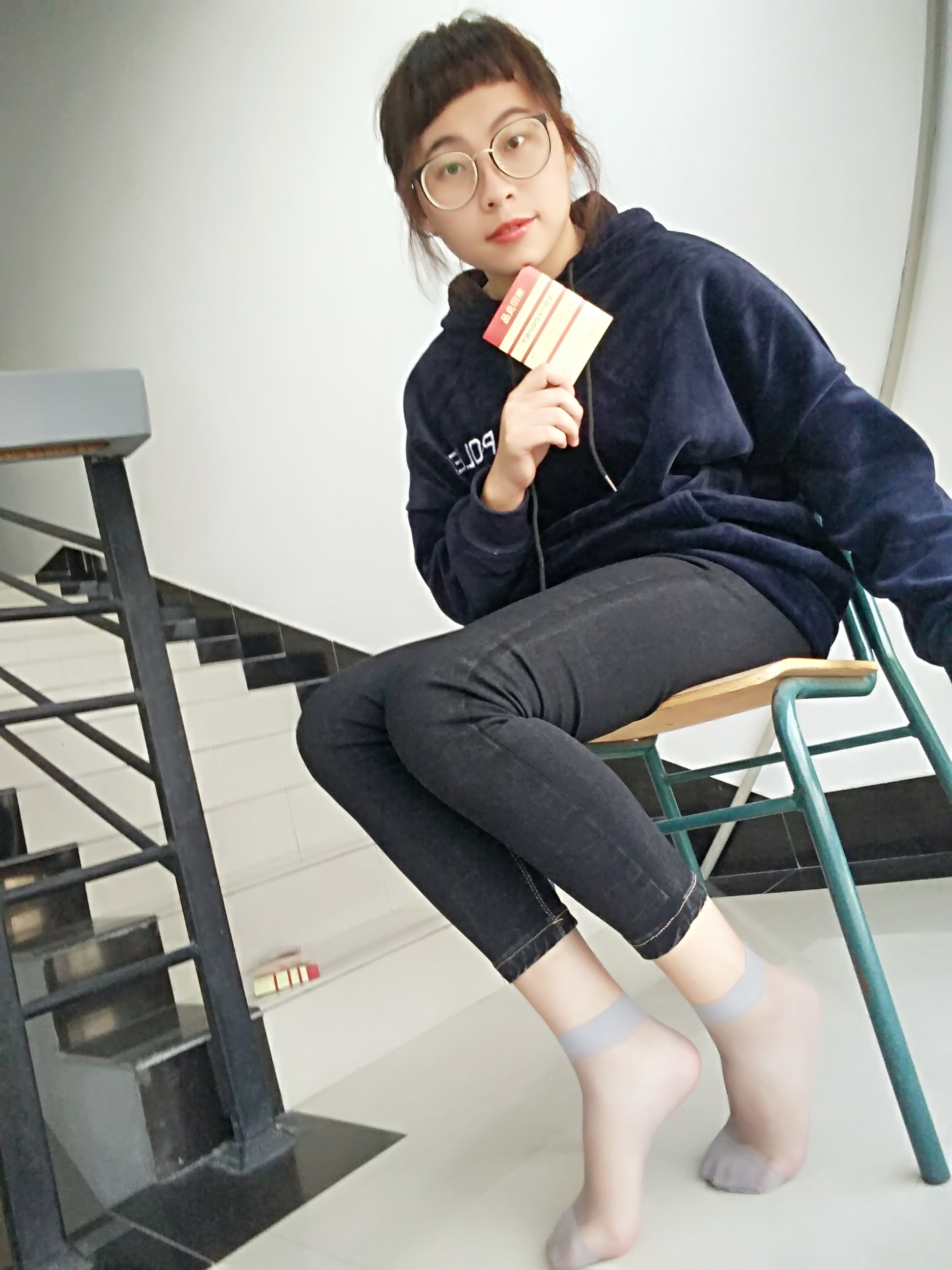 图片[61]-学妹校园寝室短丝系列004期 沈惠玲[63P85M]-六色网