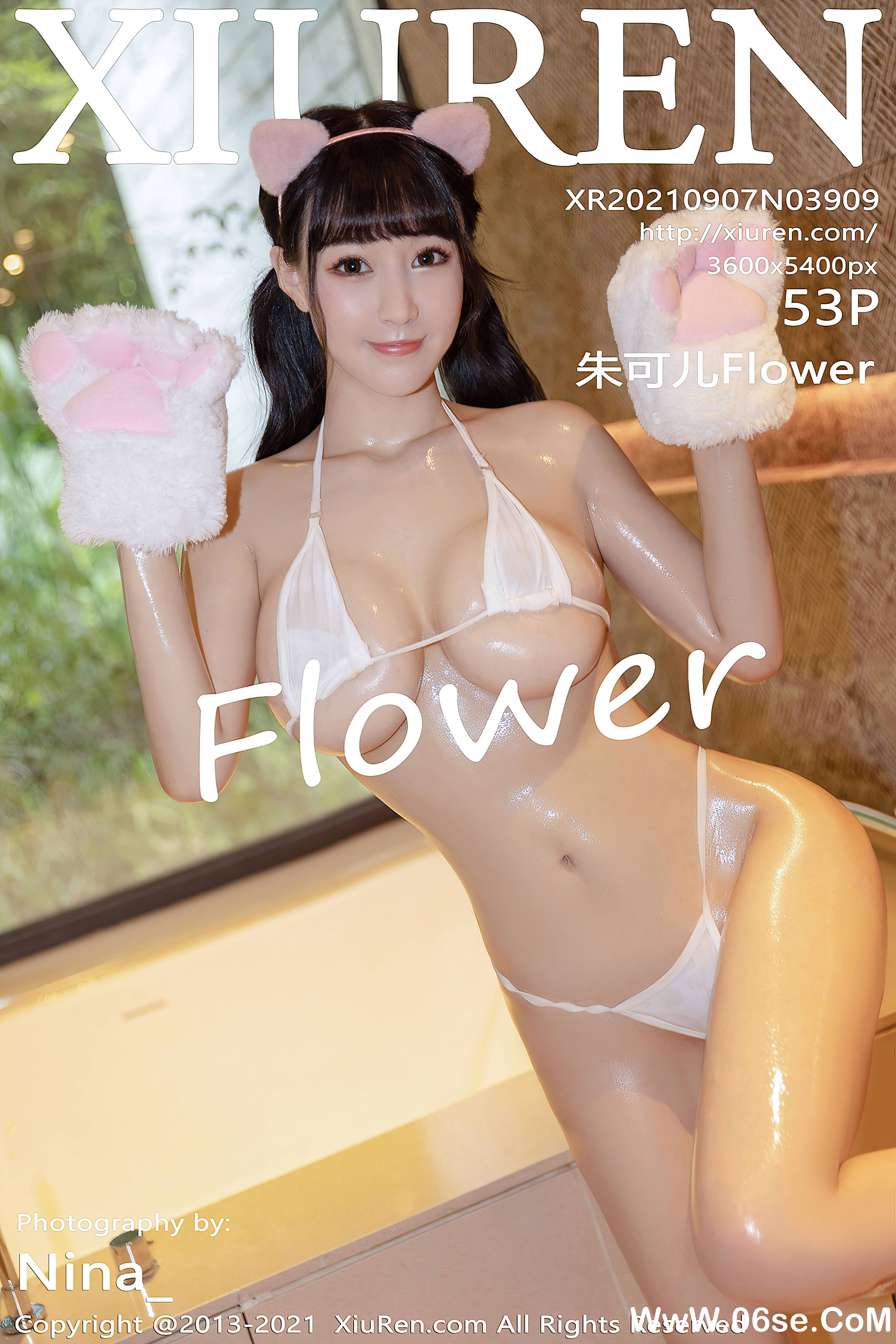 [XIUREN秀人网] 2021.09.07 NO.3909 朱可儿Flower[53+1P514M]-六色网