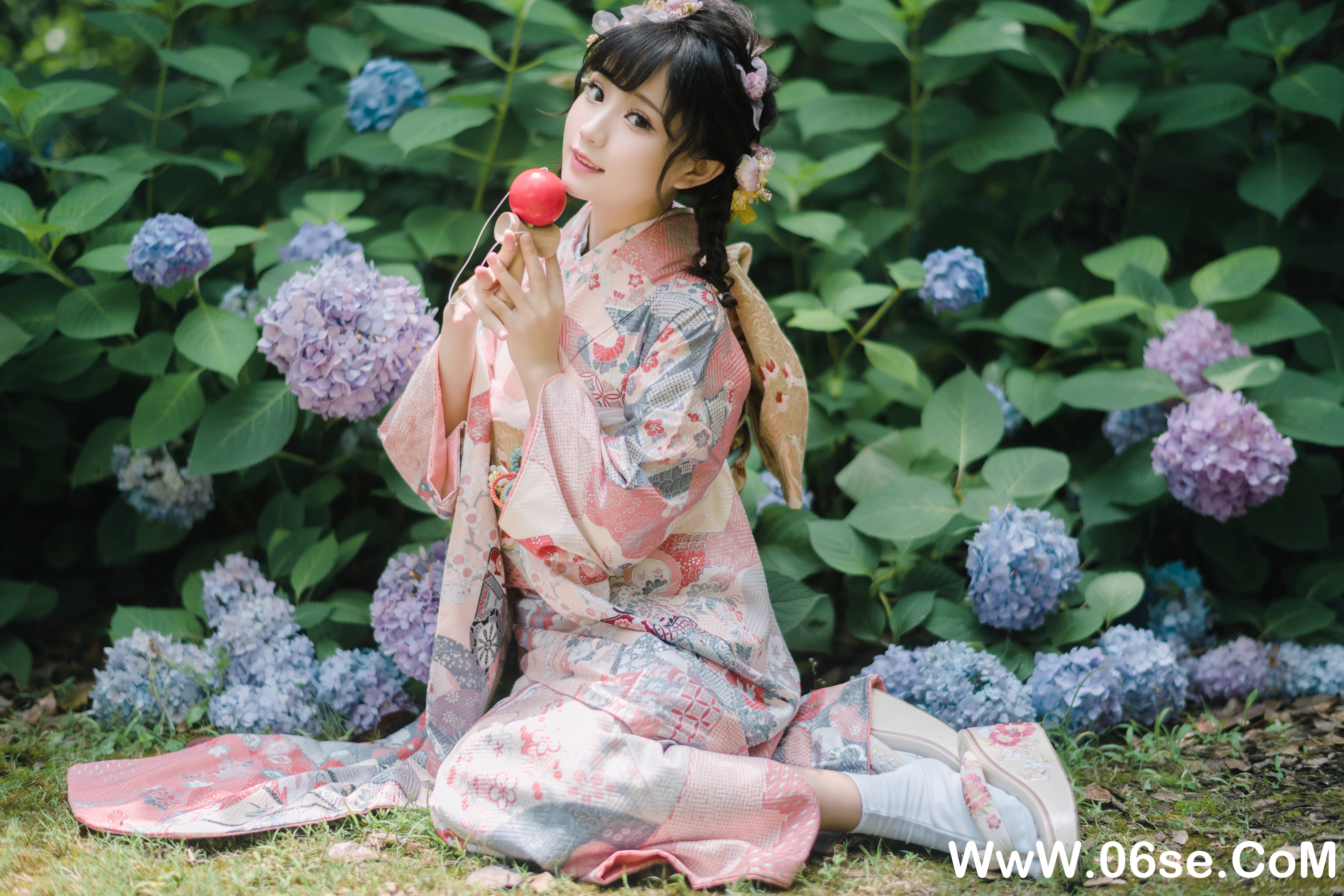 图片[6]-花柒hana NO.009 — 绣球花和服[18P437M]-六色网