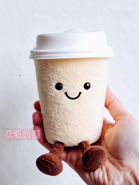 捏个星巴克咖啡杯 在咖啡店点咖啡