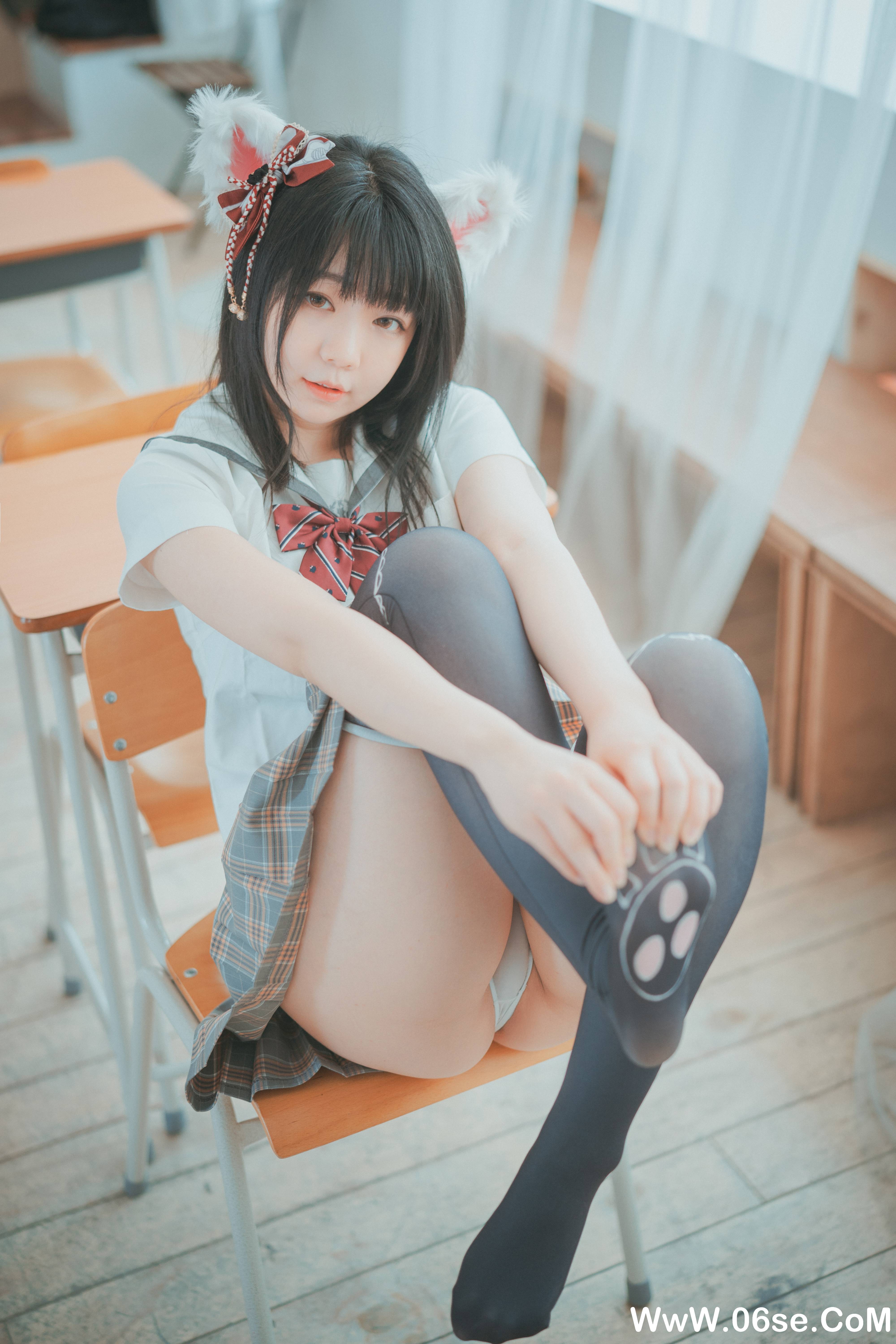 图片[2]-DJAWA – NO.071 Cat girl does not take classes [23P200M]-六色网