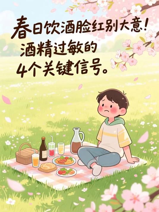 春日饮酒脸红别大意!酒精过敏的4个关键信号 #春季过敏小科普#