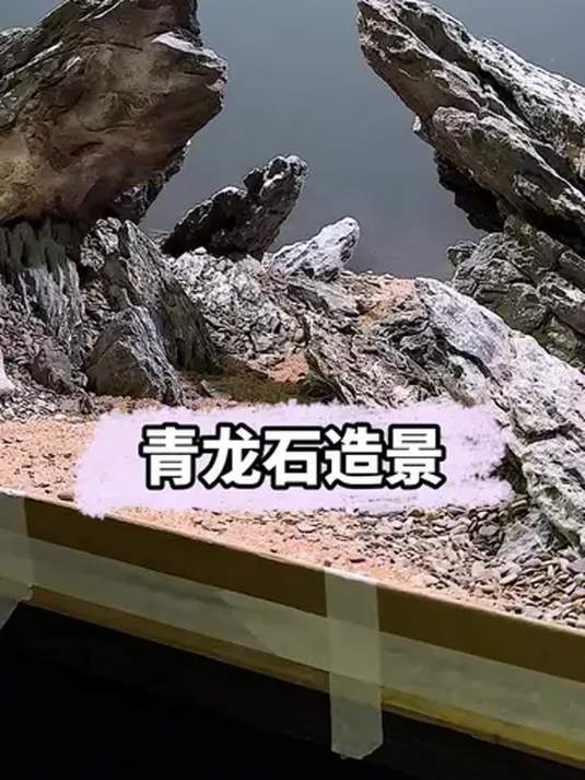青龙石放鱼缸,轻松营造层峦叠嶂景观,养鱼必备!