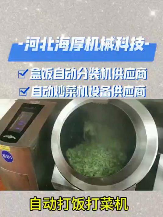自动打饭打菜的设备是什么样的?