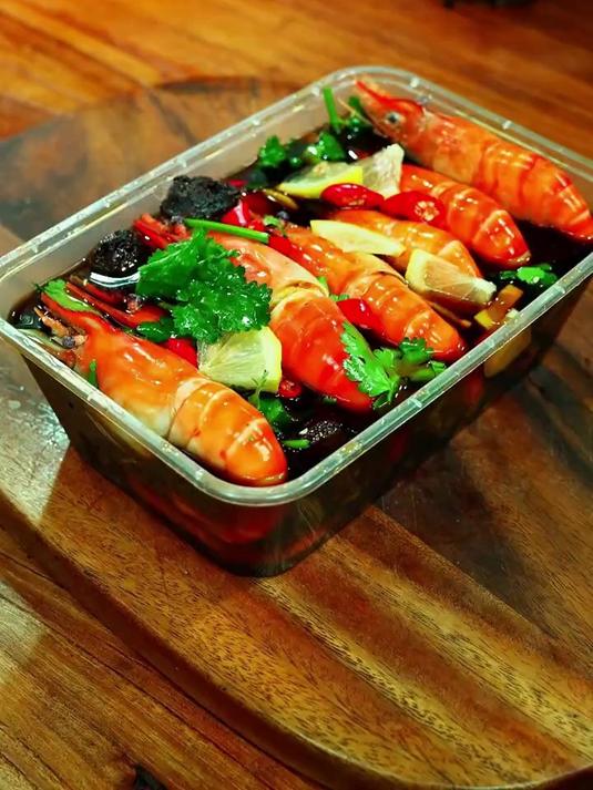 风味独特的熟醉虾