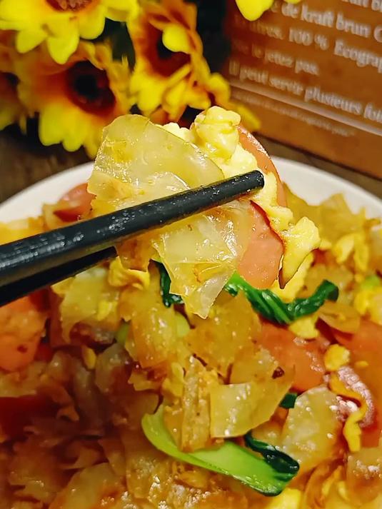炒了个手抓饼 太好吃啦