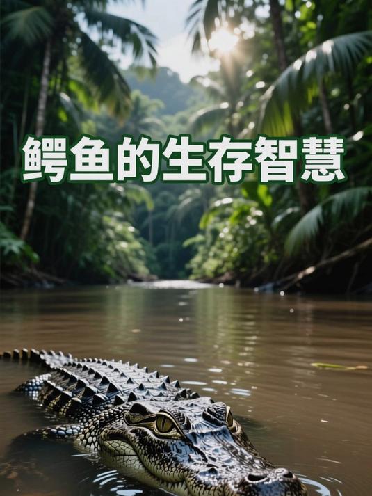 鳄鱼的捕食秘诀?隐藏与锋利牙齿的绝杀!