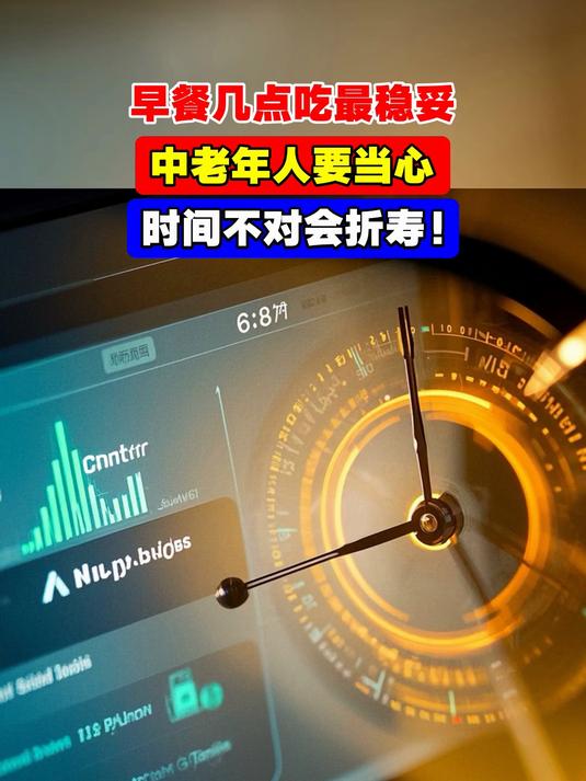 早餐几点吃最稳妥,中老年人要当心,时间不对会折寿!