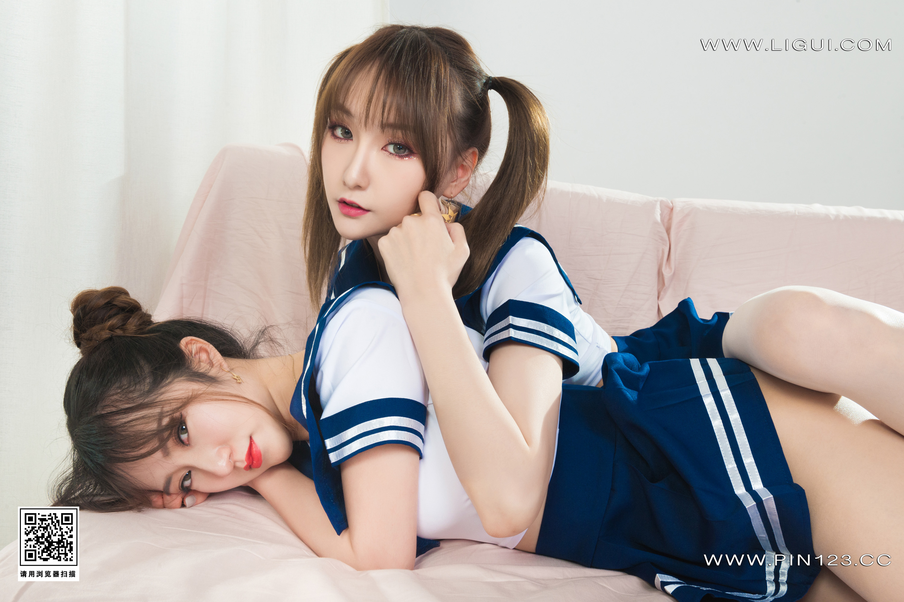 图片[42]-[Ligui丽柜] 2023.03.02 《双生花》  同桌的你（上） 心心＆汐汐-六色网