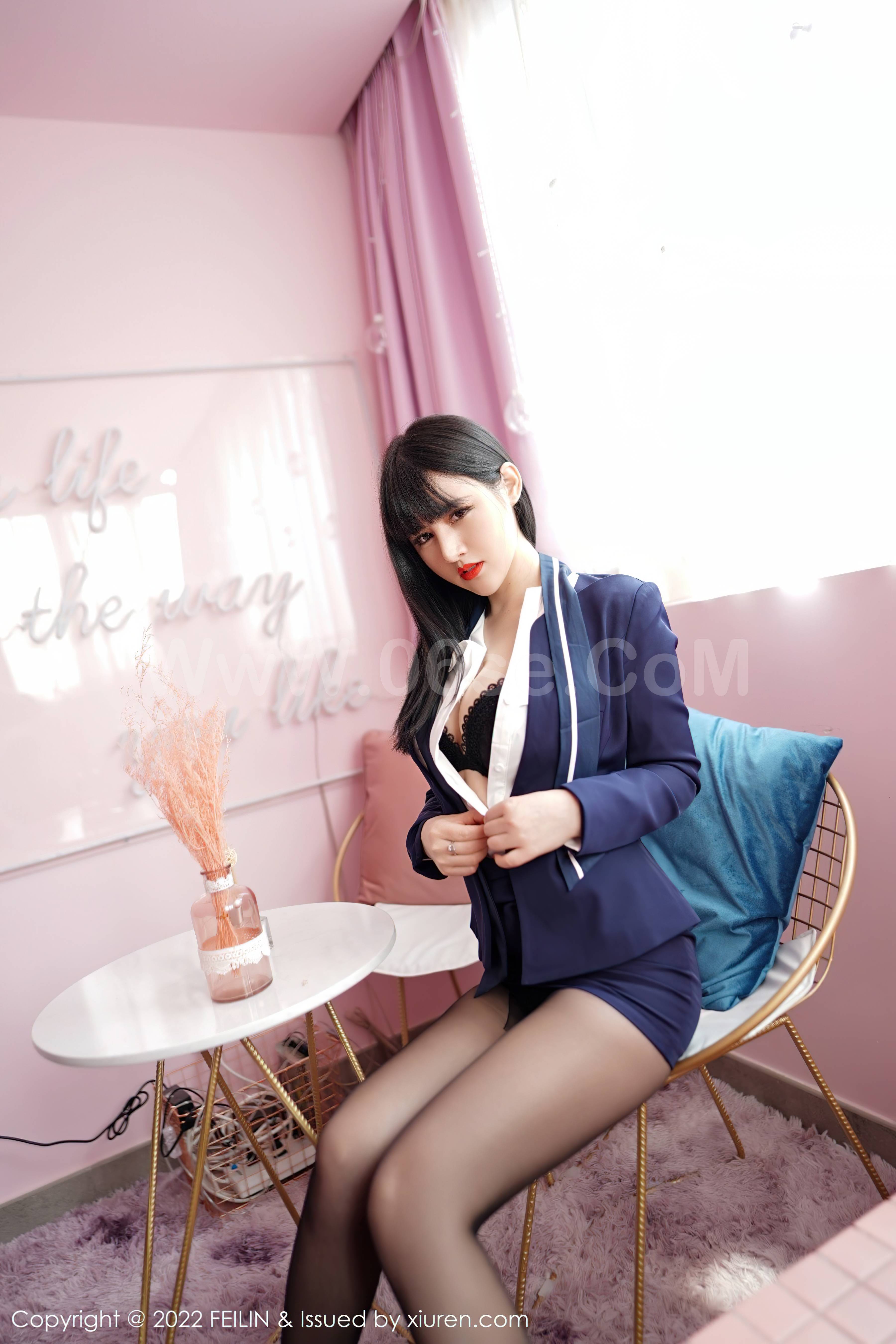 图片[14]-[FEILIN嗲囡囡] 2022.03.08 Vol.432 诗诗kiki[86P]-六色网