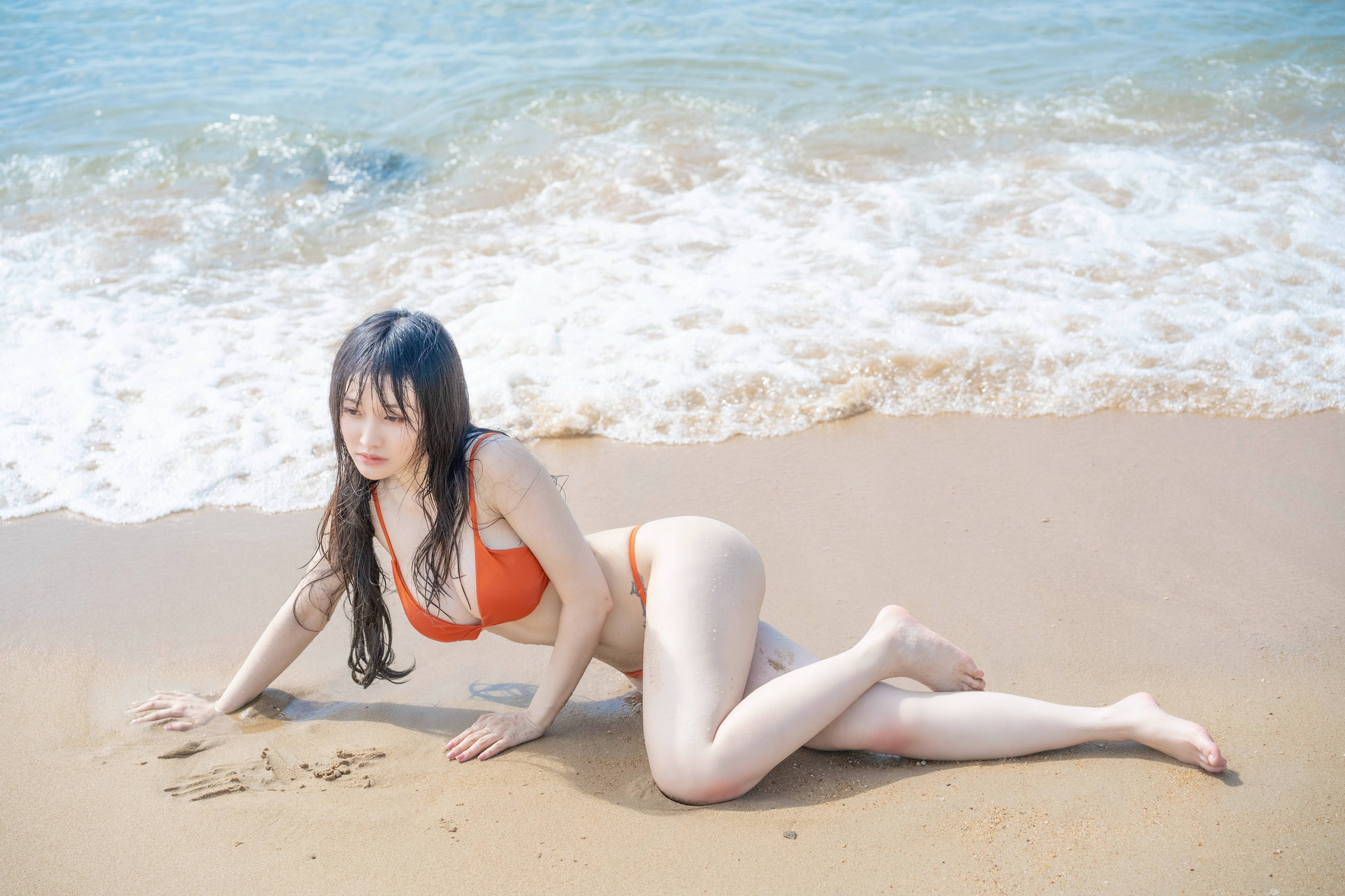 图片[8]-脱尾巴Mizuki NO.008 – 沙滩[20P33M]-六色网