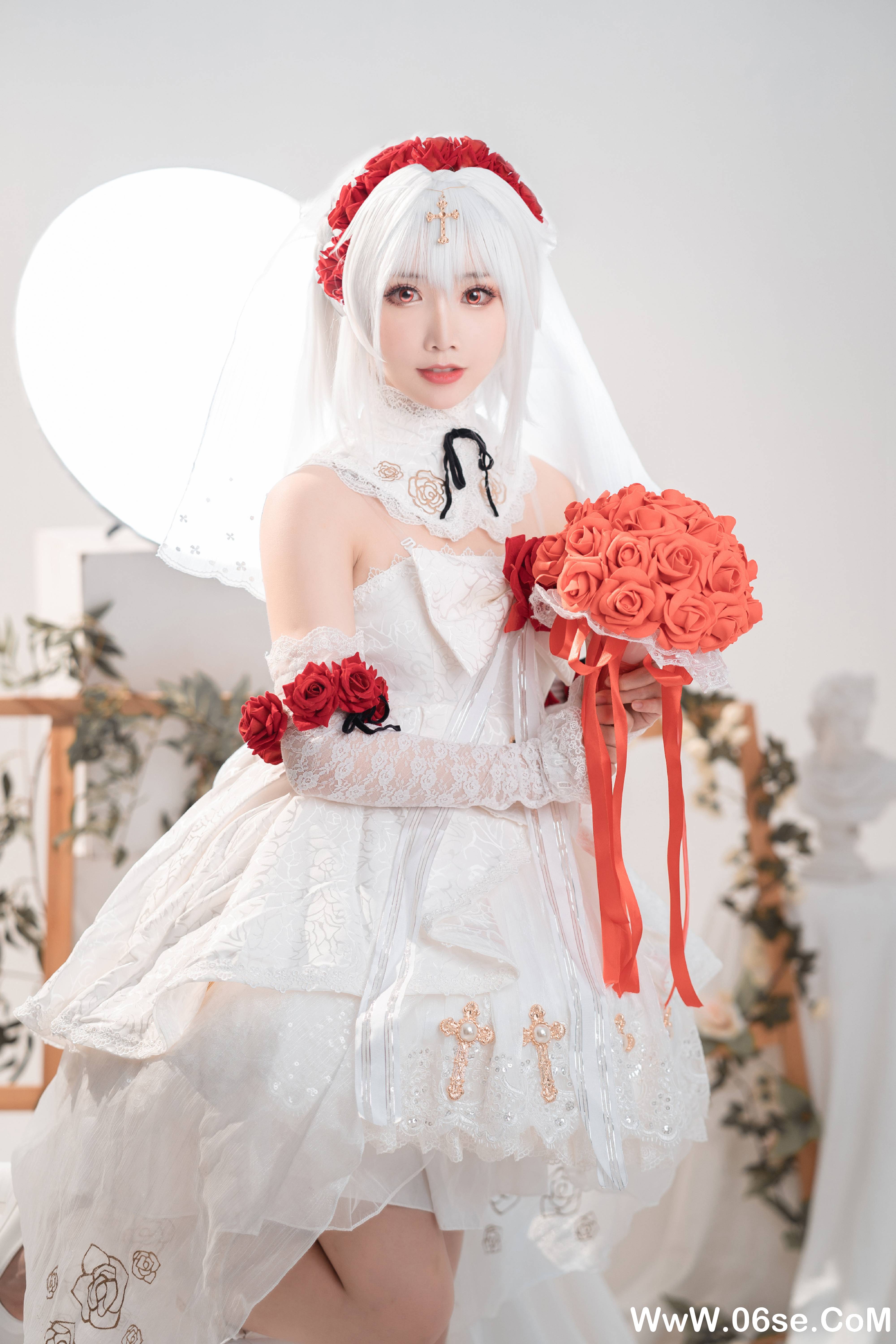 图片[3]-Coser面饼仙儿 NO.082– 德丽莎婚纱 [13P90P]-六色网