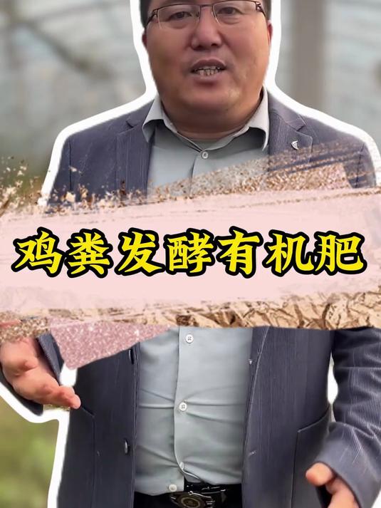 鸡粪发酵有机肥