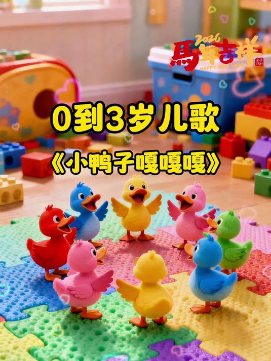 启蒙早教《小鸭子嘎嘎嘎》：宝宝开口第一课，学学小鸭怎么叫！