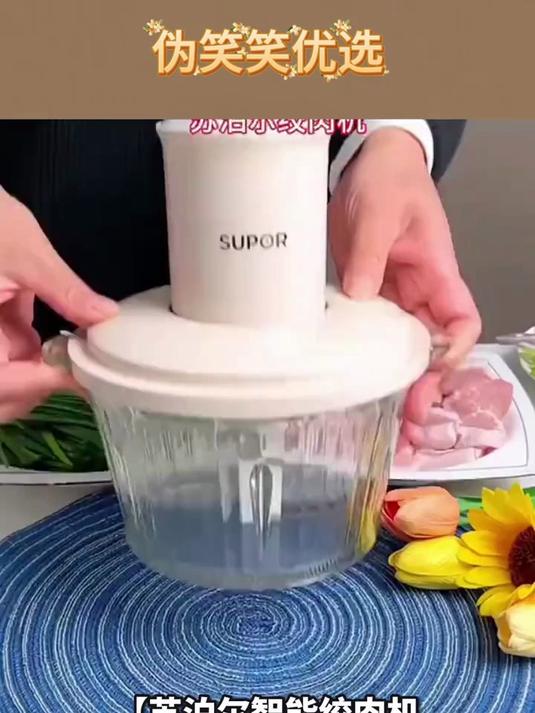 苏泊尔(SUPOR)绞肉机家用 电动多功能不锈钢悬浮刀料理搅拌机2
