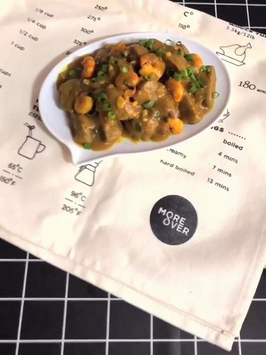 减脂餐系列,咖喱鱼丸