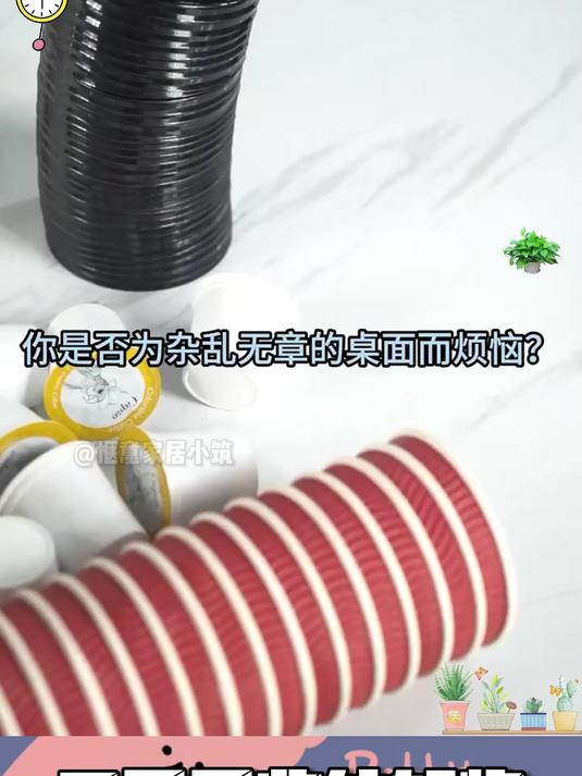 奶茶店桌面杂乱?用收纳盒规整,整洁美观顾客爱