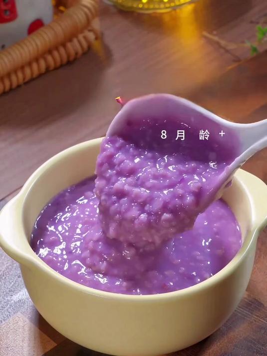 冬季暖身早餐！紫薯燕麦粥煮至浓稠，驱寒又补能