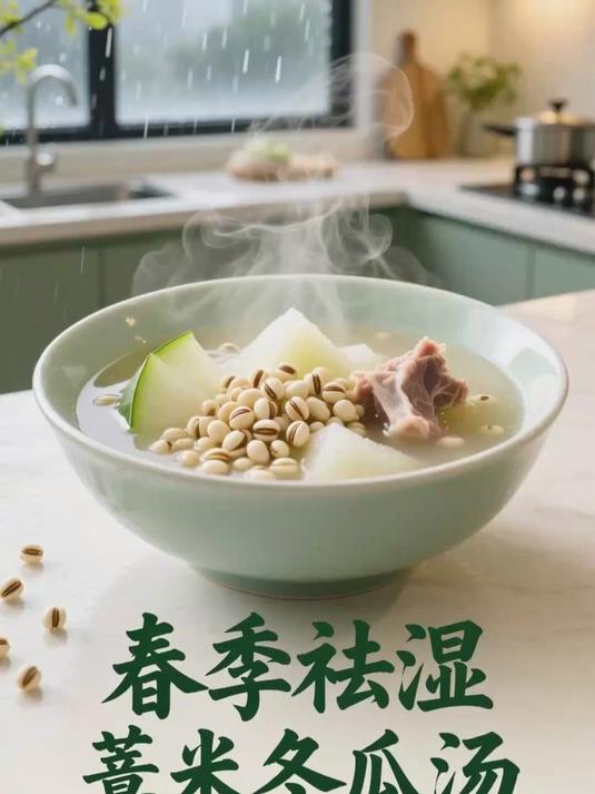 春季祛湿正当时，薏米冬瓜汤，清热又祛湿