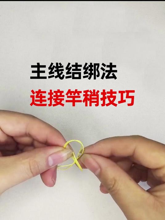主线结绑法,主线连接竿稍技巧。#钓鱼技巧大揭秘##钓鱼小妙招##主线##钓鱼线组#