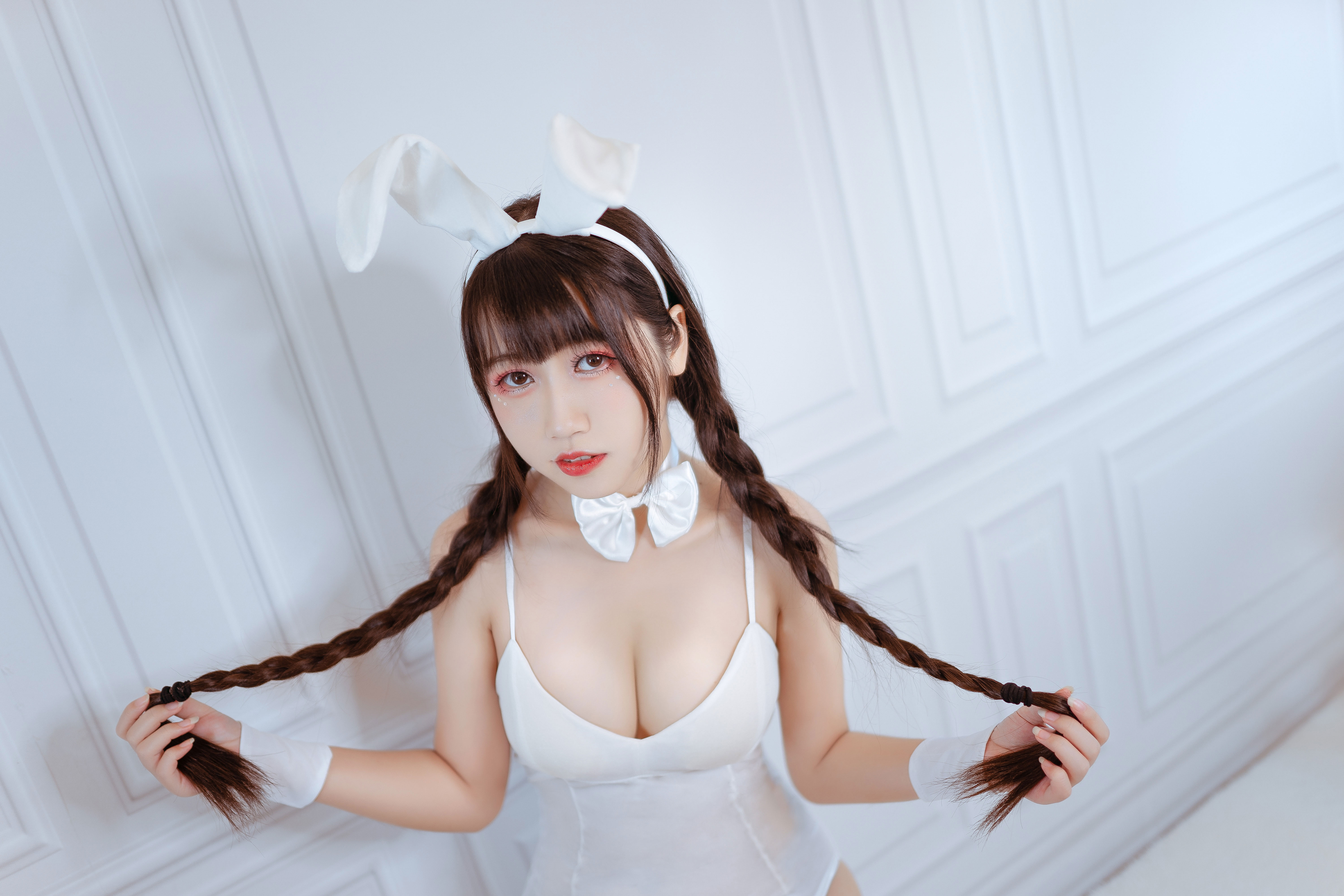 图片[3]-不呆猫 NO.001 – 白色兔女郎[28P56M]-六色网