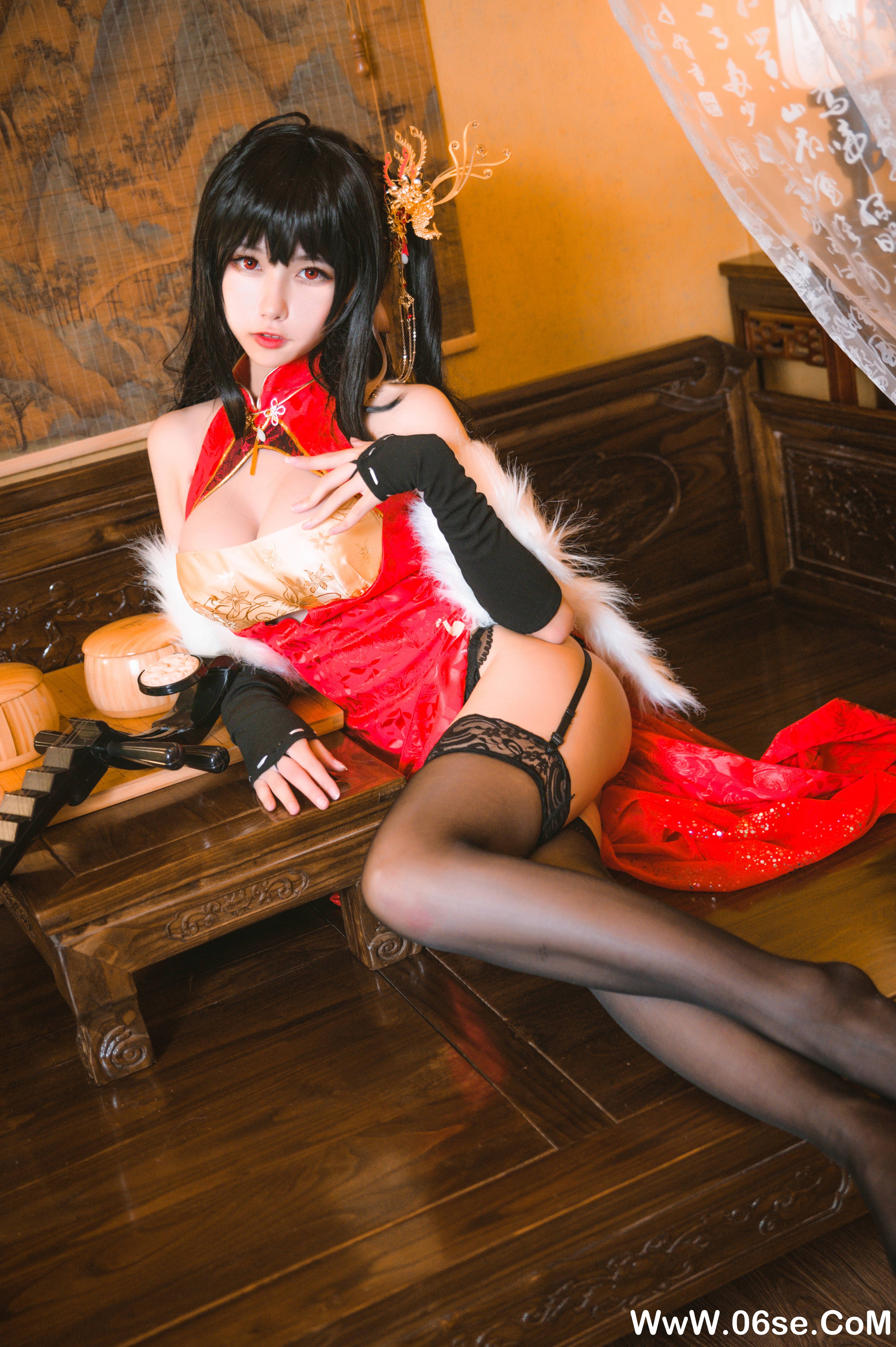 图片[2]-Momoko葵葵 NO.027 – 真爱 大凤旗袍[20P300M]-六色网