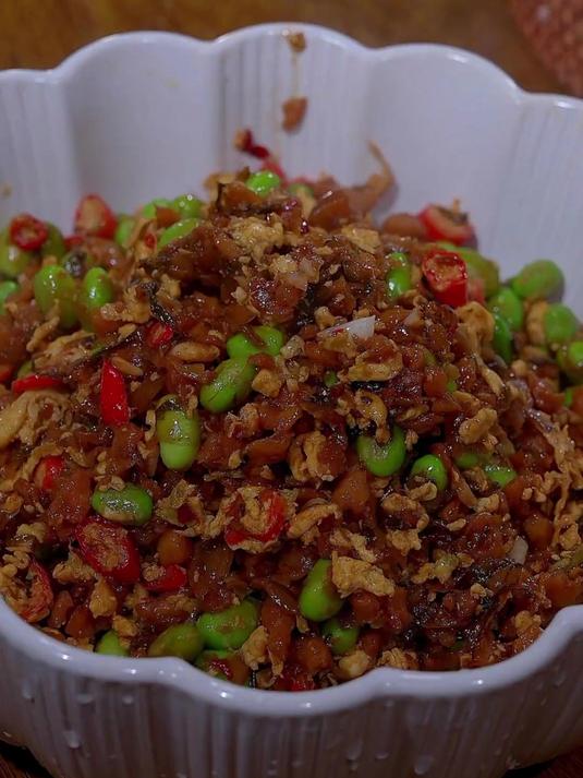 毛豆炒外婆菜家常做法,脆嫩鲜香