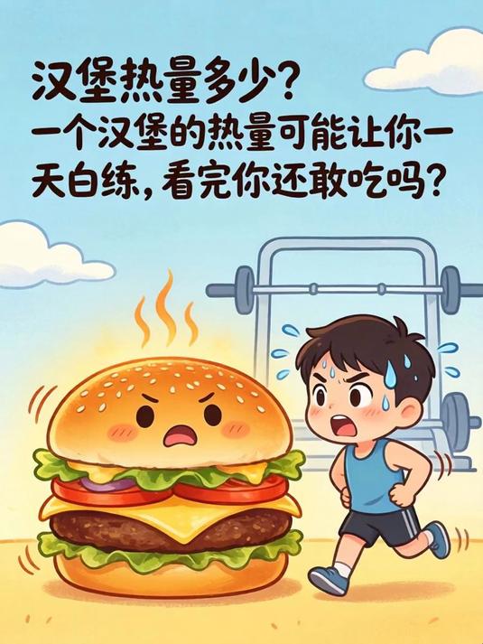 汉堡热量多少？一个汉堡的热量可能让你一天白练，看完你还敢吃吗？