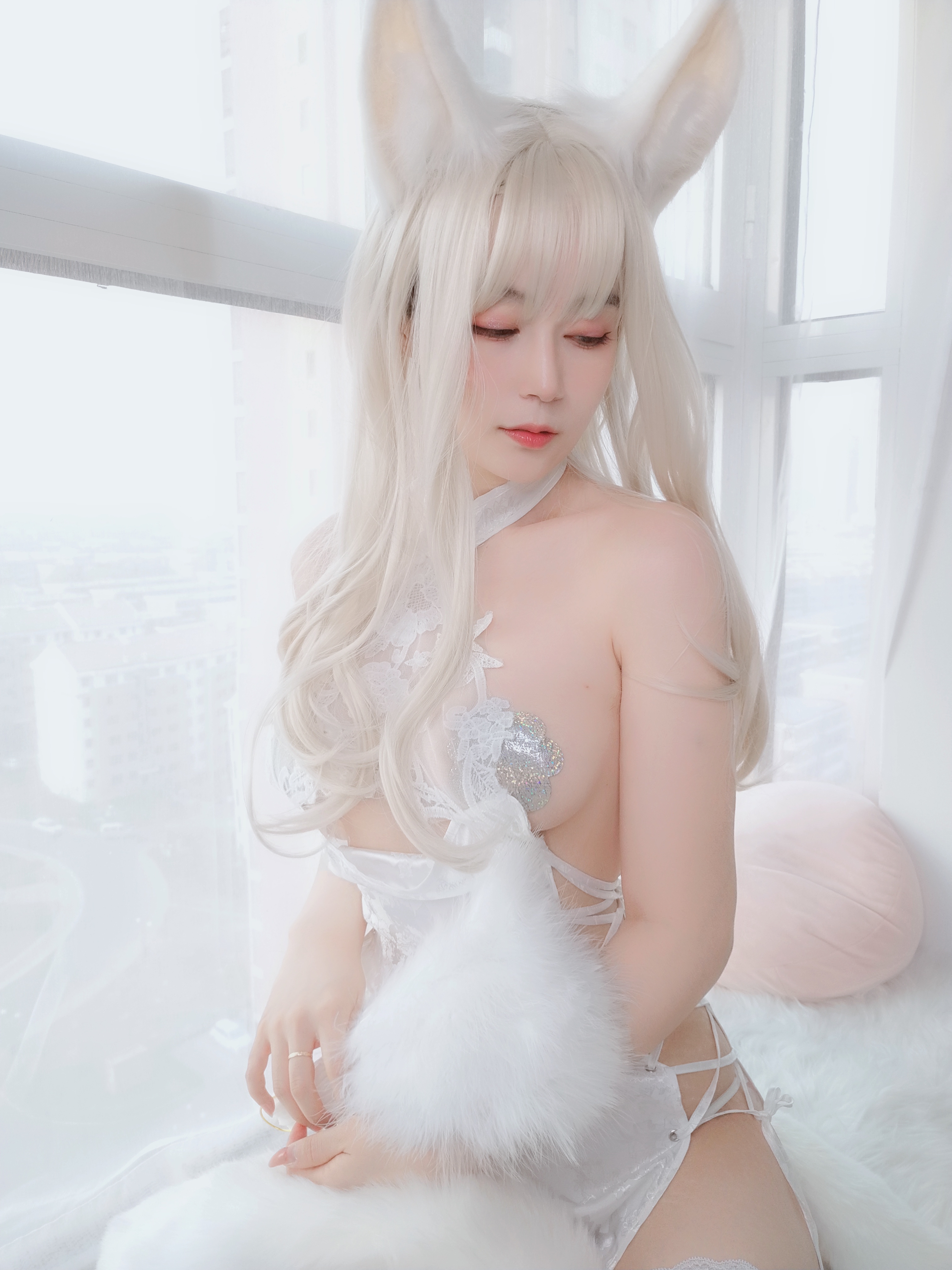 图片[79]-Coser小姐姐白银 NO.054 – 白兔[101P+6V683M]-六色网