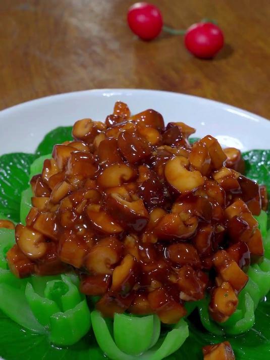清脆可口的香菇油菜