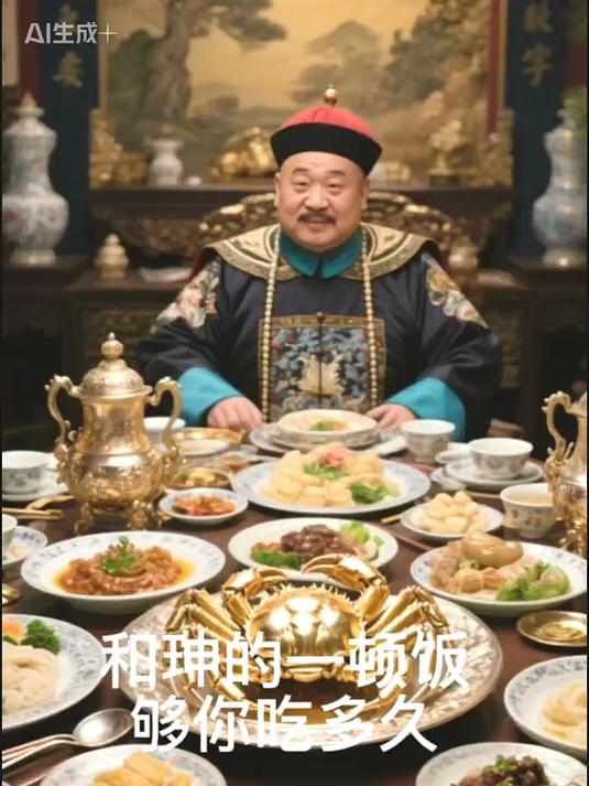 和珅的一顿饭,够你吃多久?