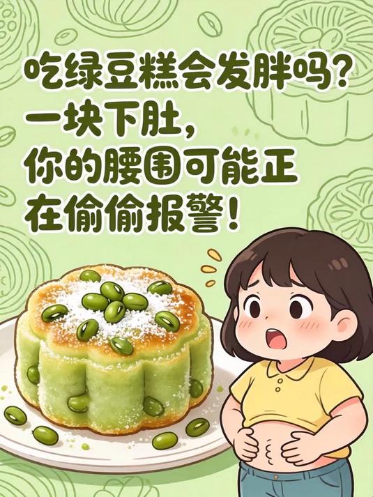 吃绿豆糕会发胖吗？一块下肚，你的腰围可能正在偷偷报警！