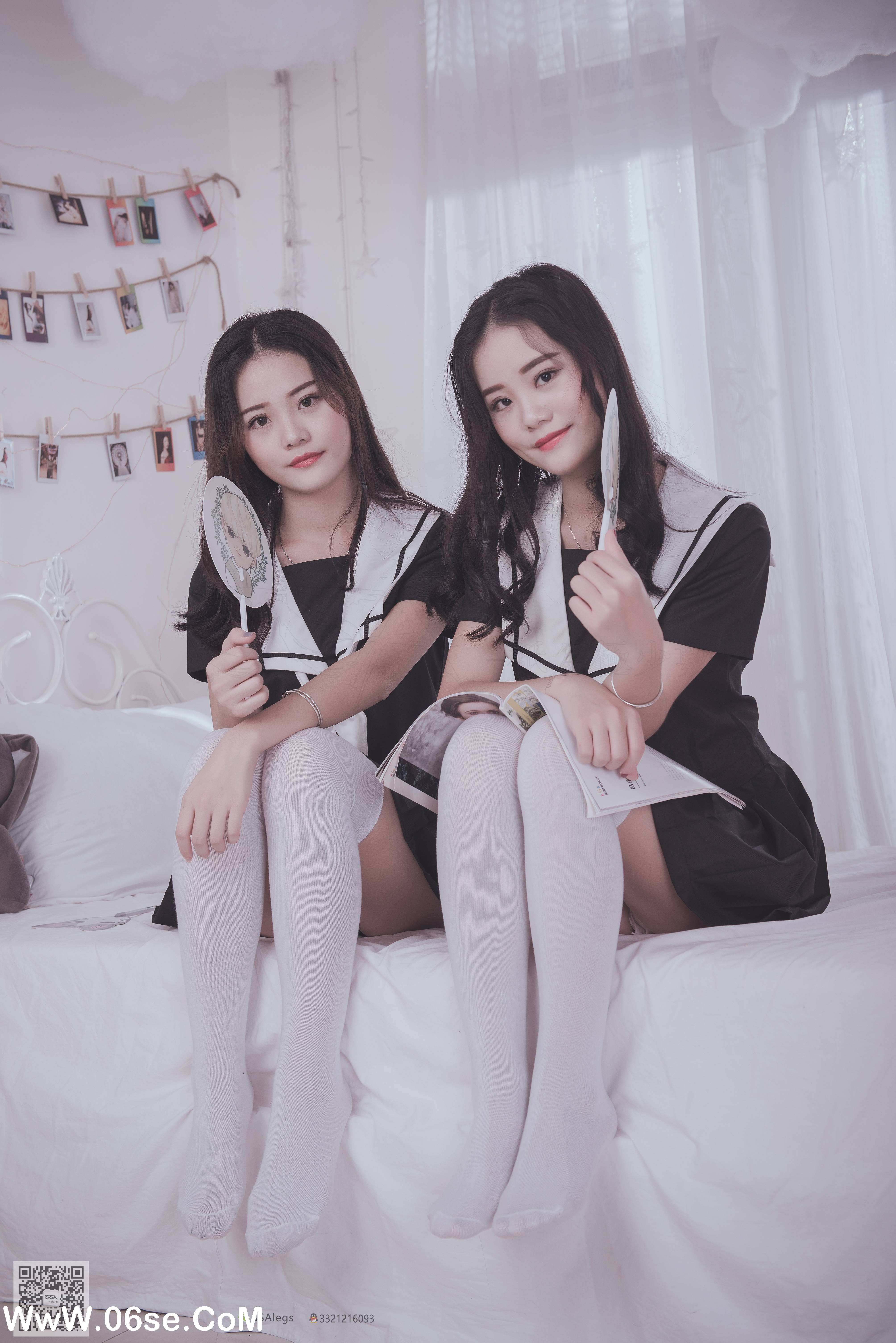 图片[38]-[SSA丝社] NO.028 青青姐妹 姐妹花的JK情[85P928M]-六色网
