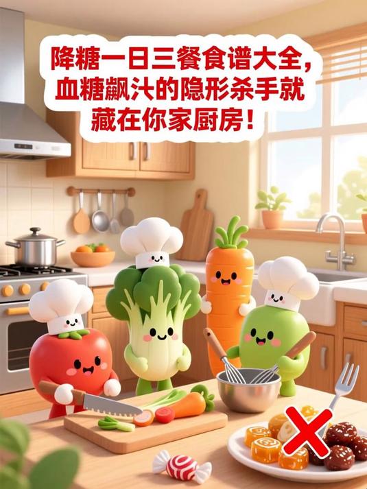 降糖一日三餐食谱大全,血糖飙升的隐形杀手就藏在你家厨房!#健康扬帆季#
