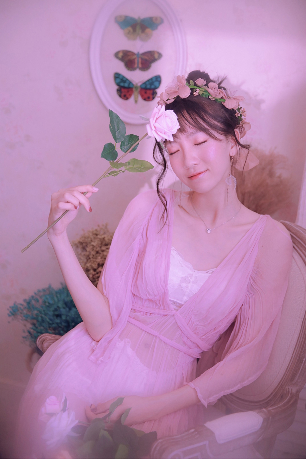 图片[13]-柔美的春日女孩-六色网