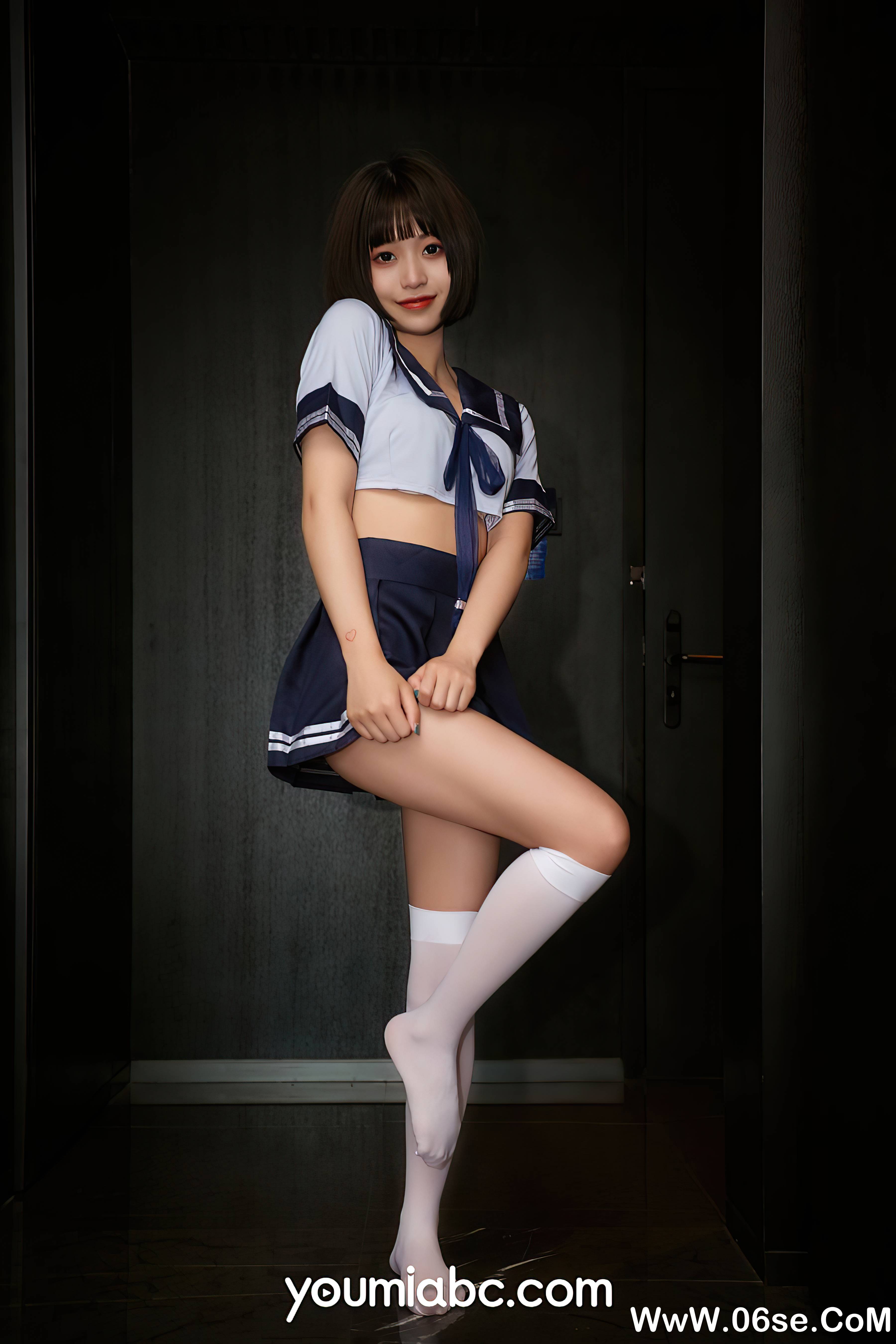 图片[17]-[YouMi尤蜜] 2021.07.19 放学等我 萌萌[27+1P435M]-六色网