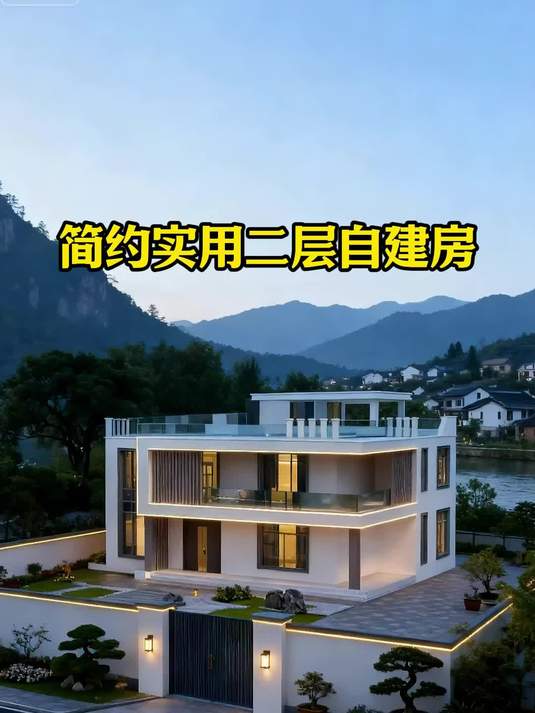 简约实用二层现代风农村自建房